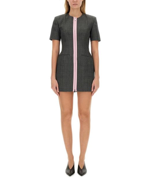 MSGM Black Wool Dress