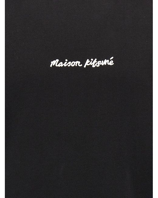 Sweat à broderie de logo de la Maison Kitsuné pour homme en coloris Black