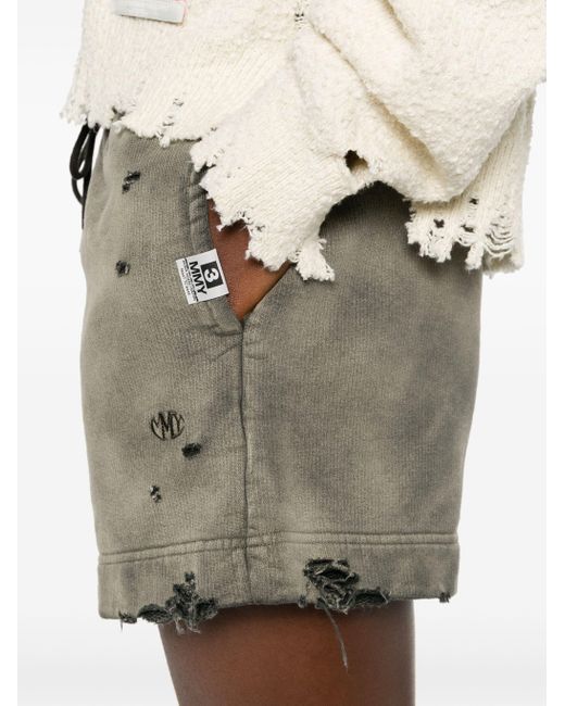 Bermudas con efecto envejecido Maison Mihara Yasuhiro de color Gray