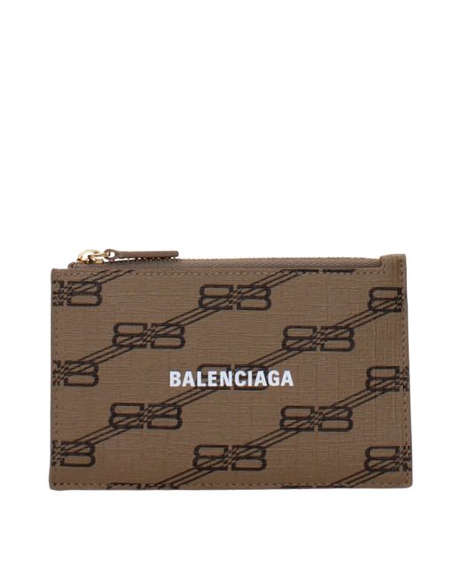Balenciaga Brown Wallet Leather/Mud