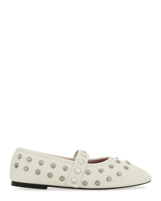 Stella McCartney White 'Ryder' Ballet Flats