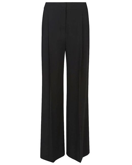 Via Masini 80 Black Wide-Leg Trousers
