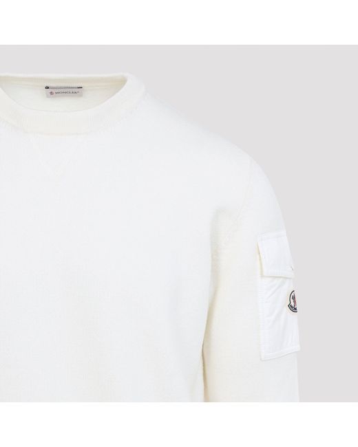 Jersey Moncler de hombre de color White