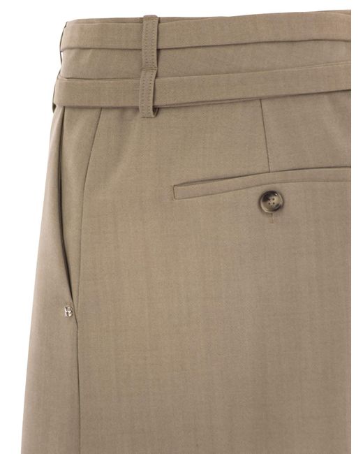 Sportmax Natural Fify Minirock mit Gürtel