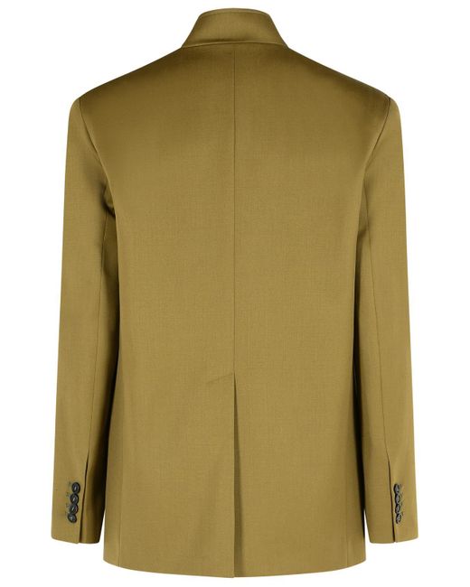 The Attico Green Virgin Wool Blazer