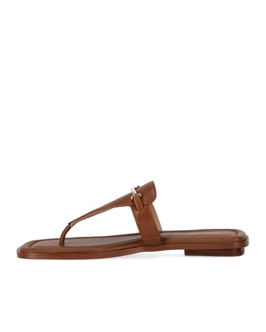 Michael Kors Brown Lena Thong Sandal