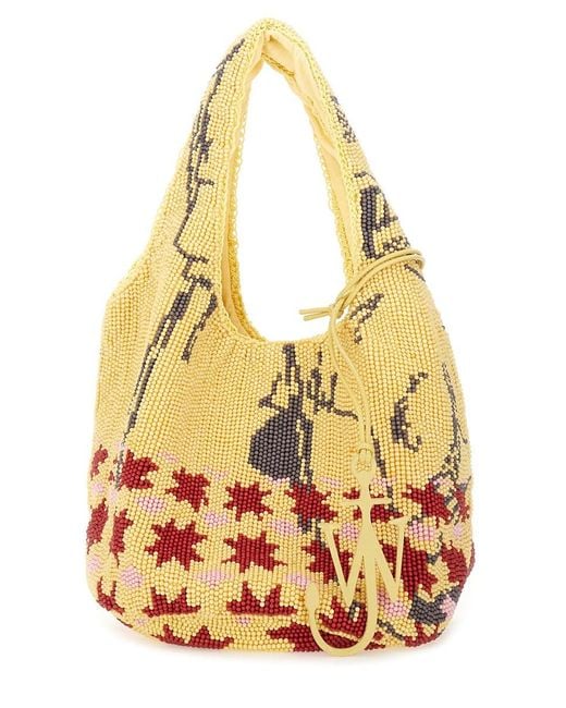 J.W. Anderson Metallic Mini Perlen -Tasche