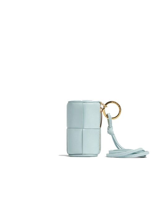 Bottega Veneta Blue Leather Coin Purse