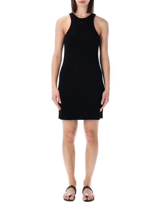 Anine Bing Black Cole Ribbed Mini Dress