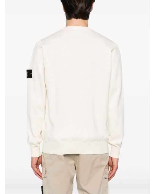 Stone Island Natural Crewneck Sweater for men
