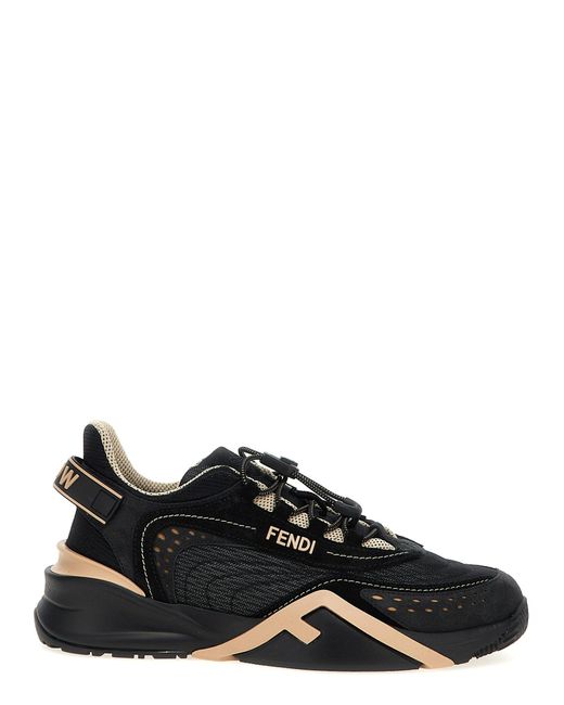 Zapatillas de zapatillas ' Flow' Fendi de color Black