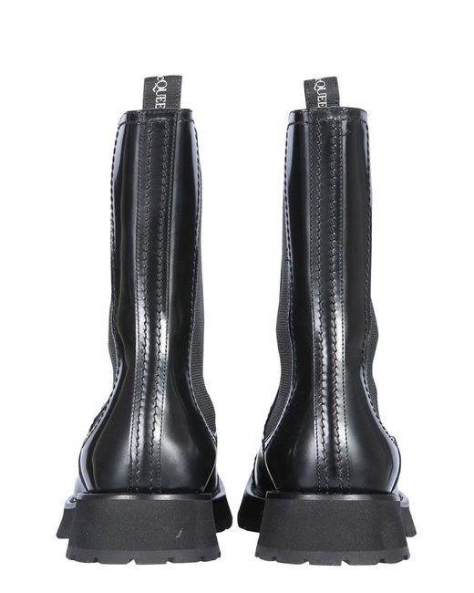 McQueen Black Studded Boot for men