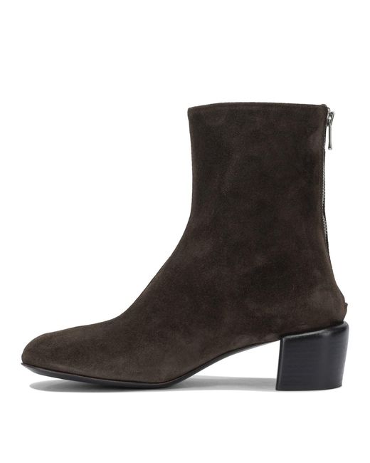 Officine Creative Black "Flore 012" 40Mm Zippered Ankle Boots