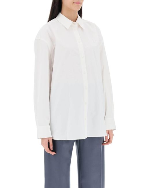 Loulou Studio White 'espanto' Oversized Cotton Shirt