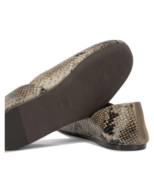 Khaite Brown "Jane" Classic Ballet Flats