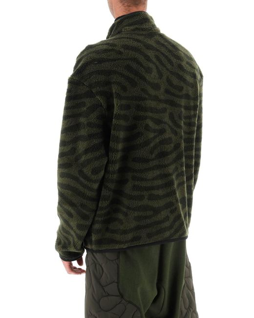Teddy Pile Sweatshirt avec motif d'empreintes digitales MONCLER X SALEHE BEMBURY pour homme en coloris Black