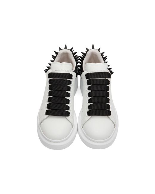 Alexander McQueen Spike Oversized Sneakers in het White