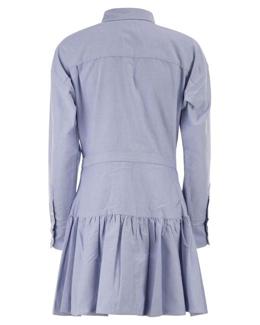 Polo Ralph Lauren Blue Oxford Cotton Shirt Dress