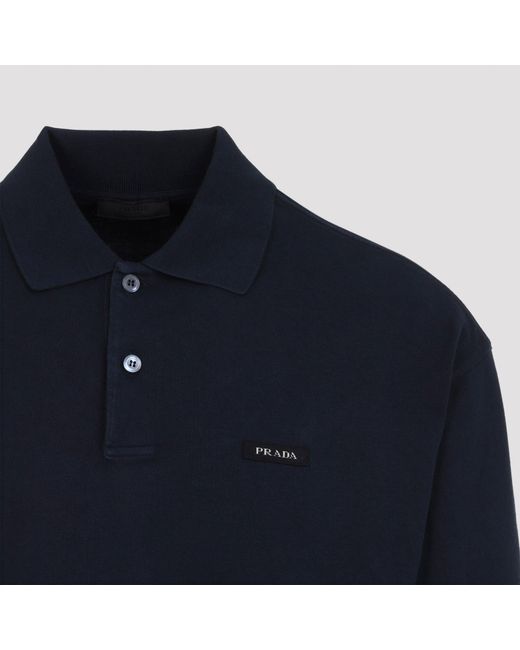 Prada Blue Polo Sweatshirt