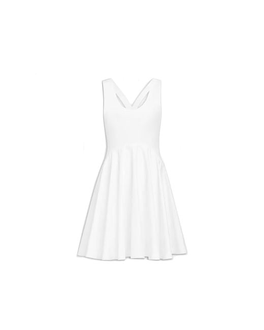 Alaïa White Cotton Mini Dress