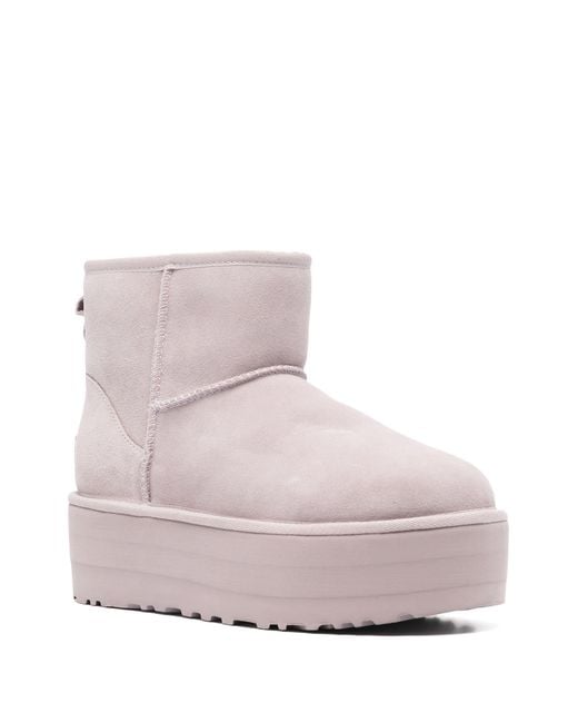 Ugg Pink Classic Mini Platform Boots