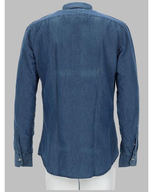 Brian Dales Blue Camicia for men
