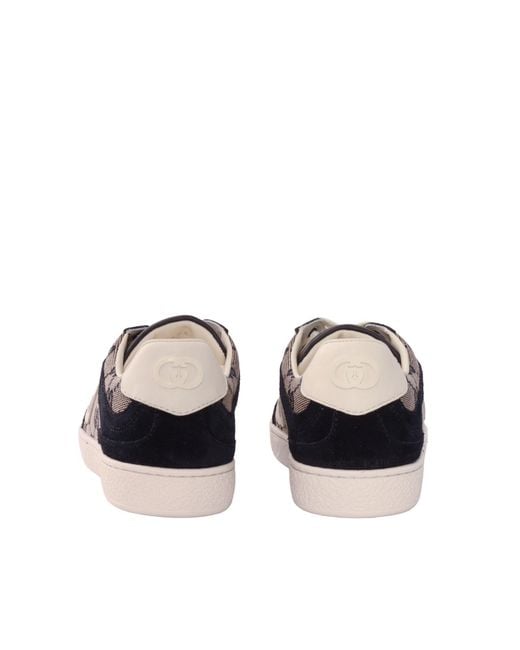 Gucci Black Sneaker Leather, R.S. Suede Sw
