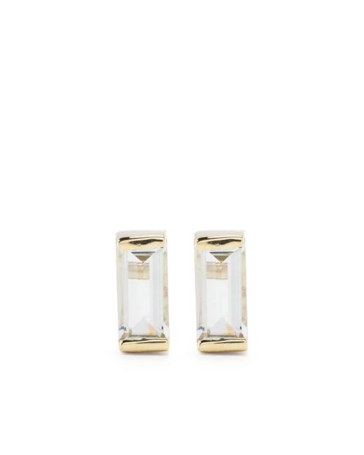 Aliita White Ohrringe Paar Mono Baguette am.v