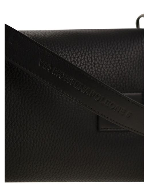 Script Mini Leather Top Box Hogan en coloris Black