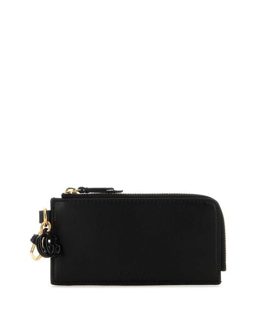 Gucci Black Leather Card Holder