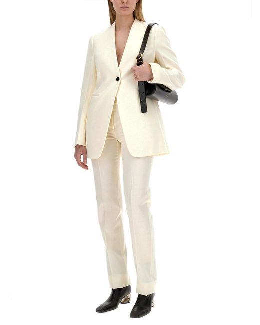 Jil Sander Natural Wool Pants