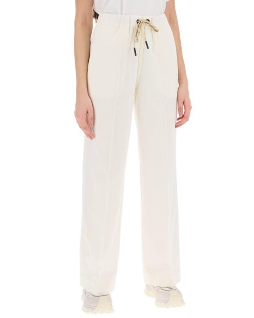Logoted Sporty Pants di 3 MONCLER GRENOBLE in White