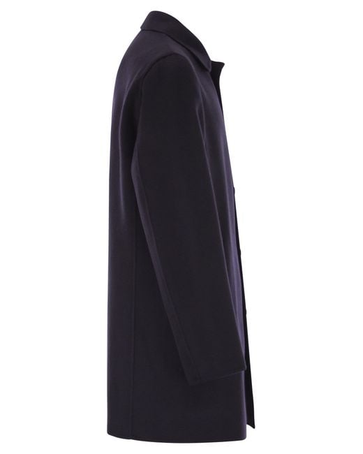 Paltò Blue Alfredo Wool Coat for men