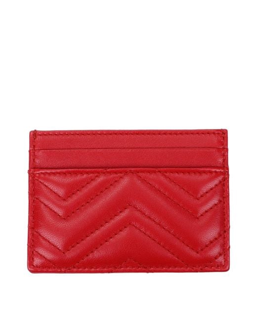 Gucci Red Leather Document Holder