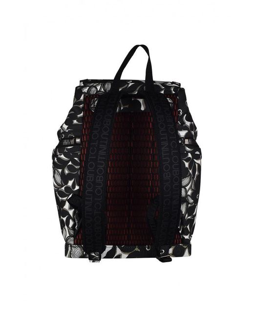 Christian Louboutin Black Explorafunk Backpack for men