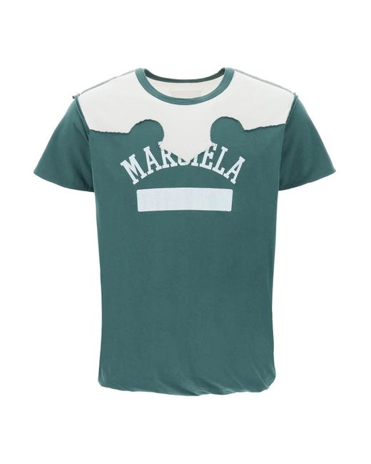 Maison Margiela Décortiqué T-Shirt in Green für Herren