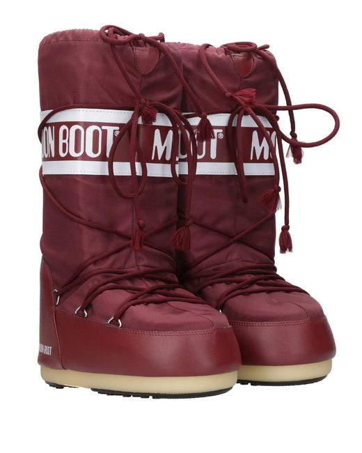 Moon Boot Red Boots