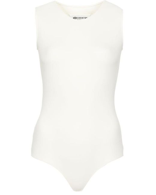 Maison Margiela White Jersey Bodysuit