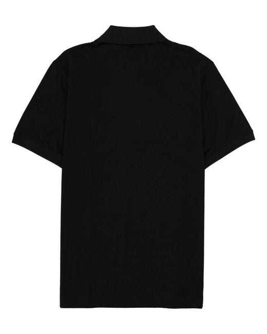 Belstaff Black Polo "Steel" Con Patch Logo