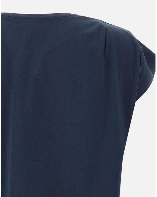 Camisa de algodón plisado de en azul Woolrich de color Blue