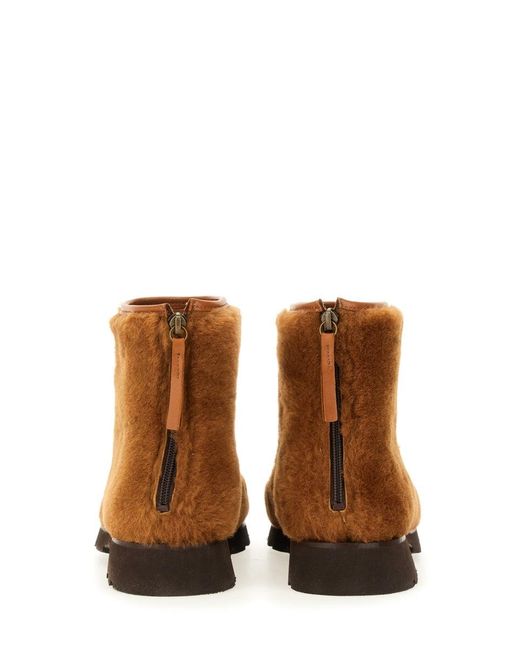 Hereu Brown Zipper Armenta Boot