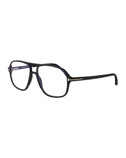 Tom Ford Black Aviator Optical Ft5737 B 002 for men