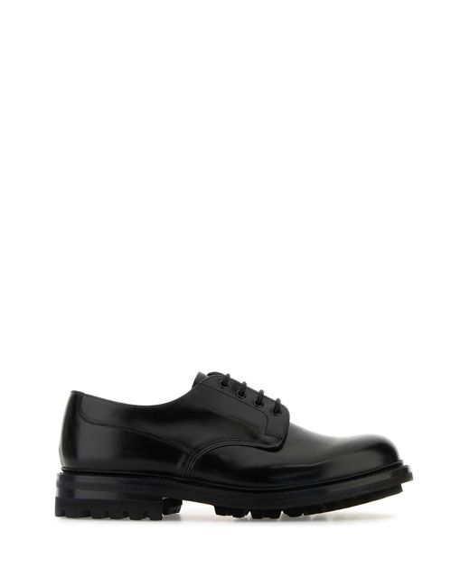 Church's Black Leather Mc Neil Lw Lace Up Shoes