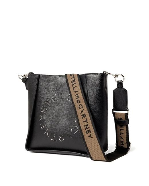 Stella McCartney Black Shoulder Bag With Logo Detail