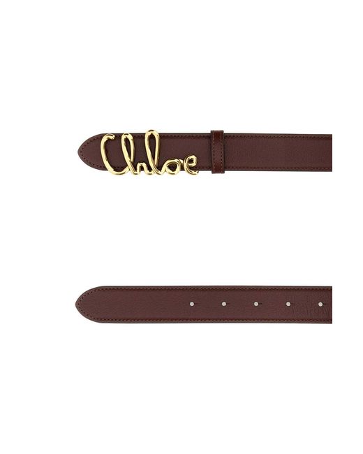 Chloé Brown Leather Belt