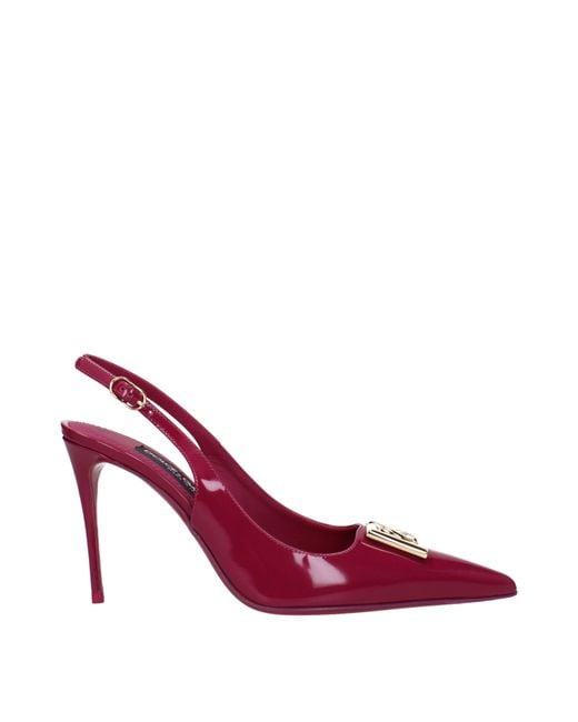 Dolce & Gabbana Purple Sandalen CG0680A10378i484 Frauen Leder lila/Cyclamen