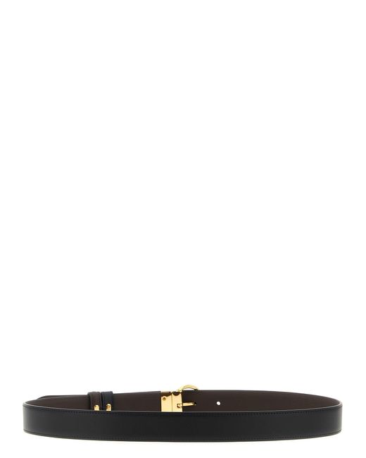 Fendi Black Ff reversibler Gürtel