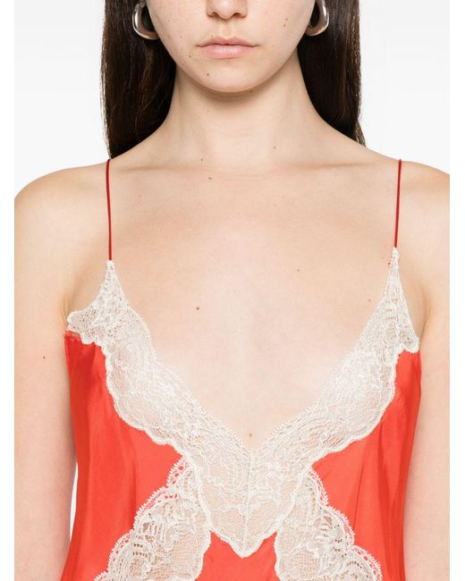 Forte_forte Red Long Slip Dress