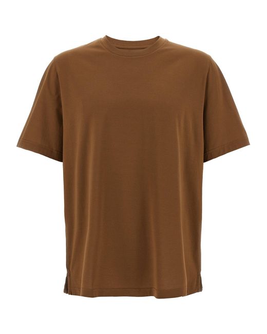 Camiseta de algodón de Pal Zileri de color Brown