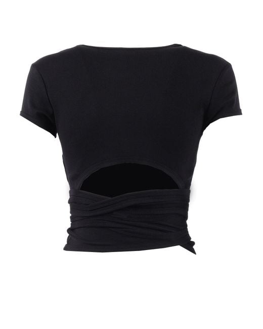 DIESEL Black Jersey Tops
